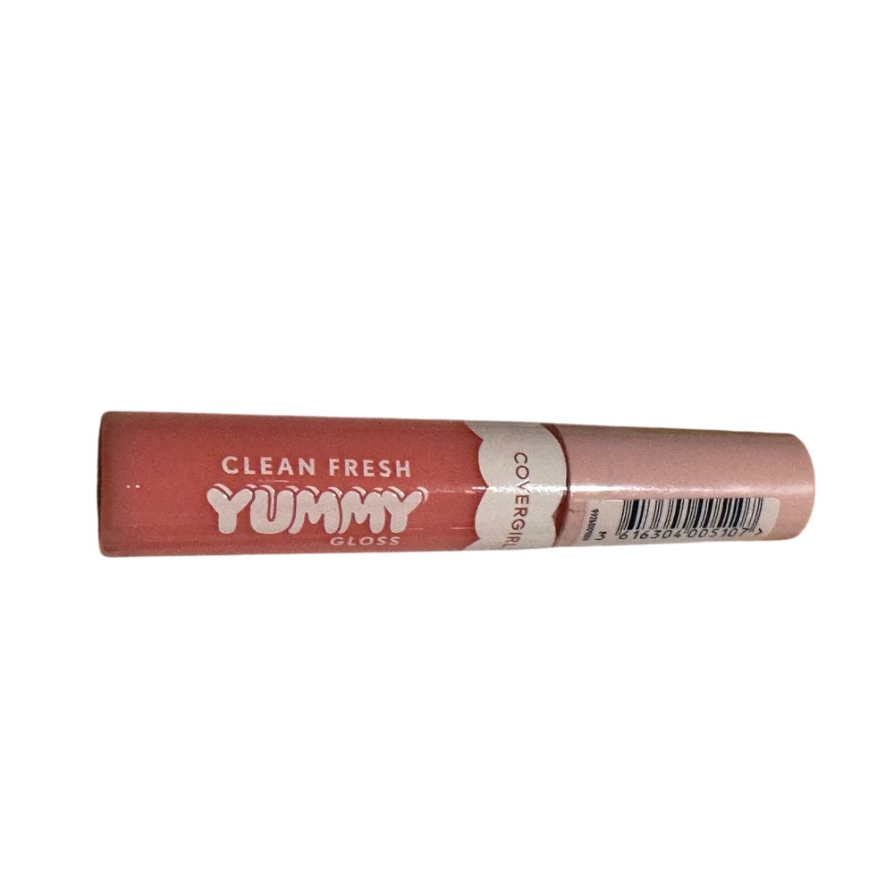 Covergirl Clean Fresh Yummy Gloss 150 Sugar Poppy Pink Vegan Lip Gloss 0.33 oz